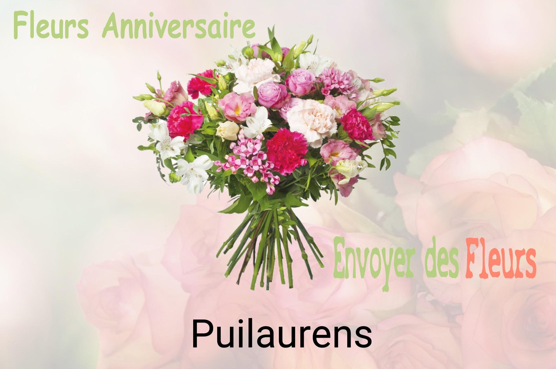 Bouquet de fleurs d’anniversaire livré à Puilaurens