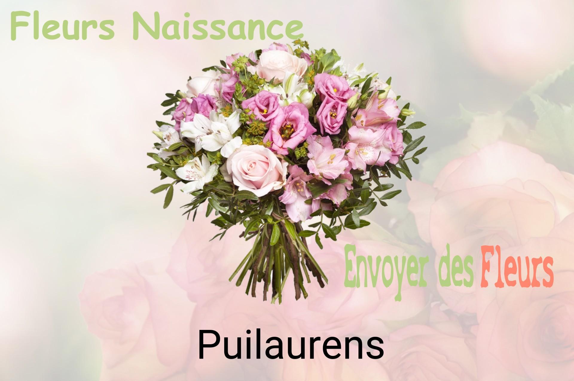 Bouquet de fleurs de naissance livré à Puilaurens
